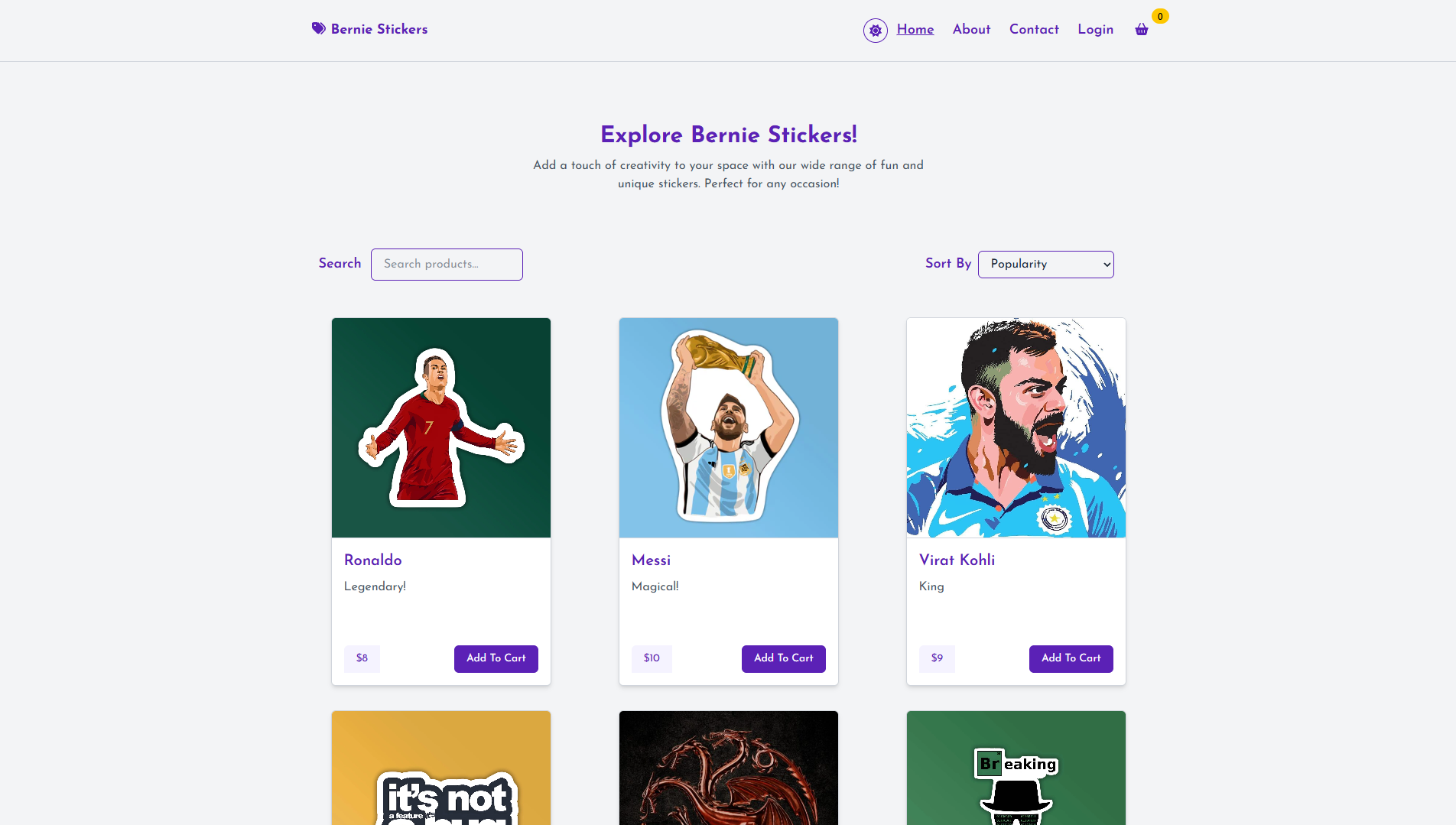 Bernie Sticker Store